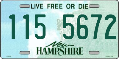 NH license plate 1155672