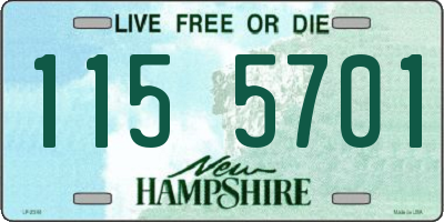 NH license plate 1155701