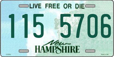 NH license plate 1155706