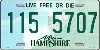 NH license plate 1155707