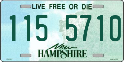 NH license plate 1155710