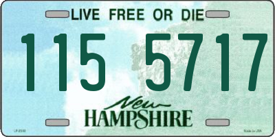 NH license plate 1155717