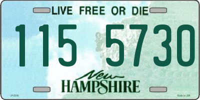 NH license plate 1155730