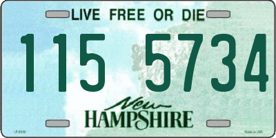 NH license plate 1155734