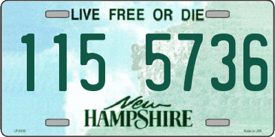 NH license plate 1155736