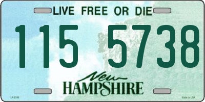 NH license plate 1155738