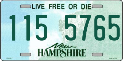 NH license plate 1155765