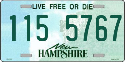 NH license plate 1155767