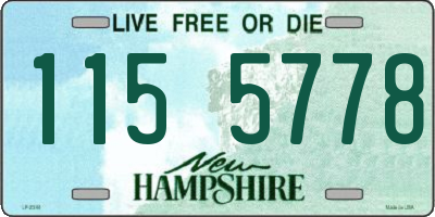 NH license plate 1155778