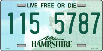 NH license plate 1155787