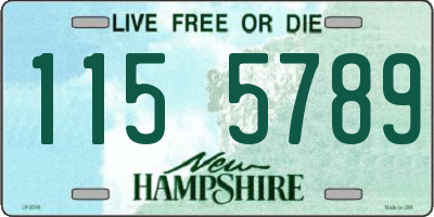 NH license plate 1155789