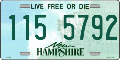 NH license plate 1155792