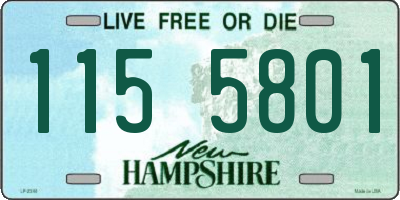 NH license plate 1155801