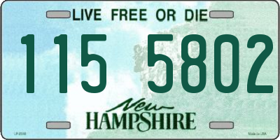 NH license plate 1155802