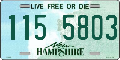 NH license plate 1155803