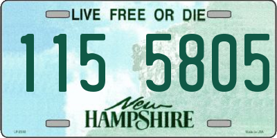 NH license plate 1155805
