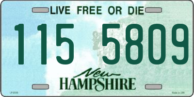 NH license plate 1155809