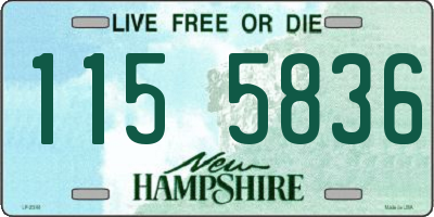 NH license plate 1155836