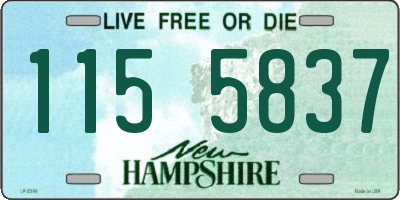 NH license plate 1155837