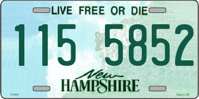 NH license plate 1155852