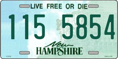 NH license plate 1155854
