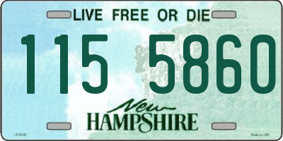NH license plate 1155860