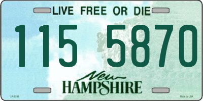 NH license plate 1155870