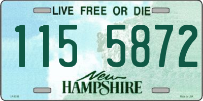 NH license plate 1155872