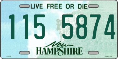 NH license plate 1155874