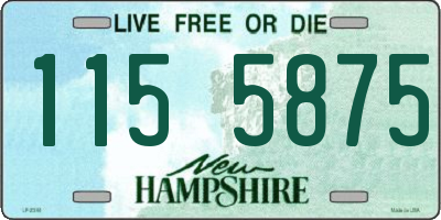 NH license plate 1155875