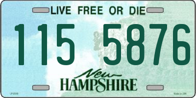 NH license plate 1155876