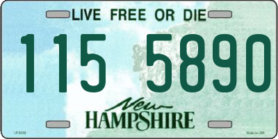 NH license plate 1155890