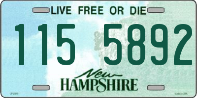 NH license plate 1155892