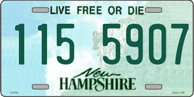 NH license plate 1155907
