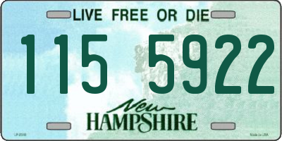 NH license plate 1155922