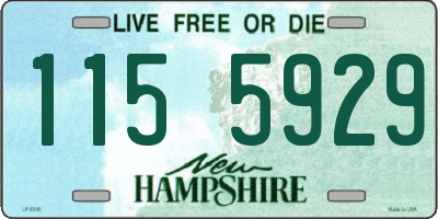NH license plate 1155929