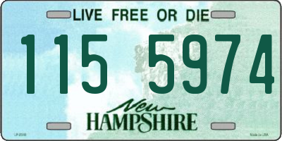 NH license plate 1155974