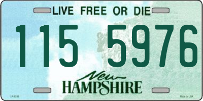 NH license plate 1155976