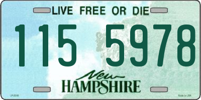 NH license plate 1155978