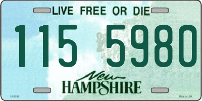 NH license plate 1155980