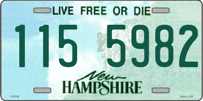 NH license plate 1155982