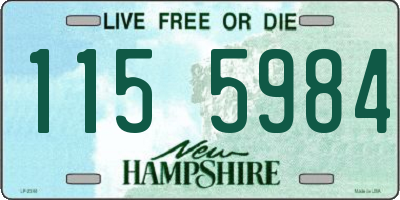 NH license plate 1155984