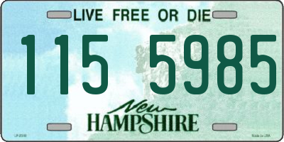 NH license plate 1155985