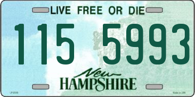 NH license plate 1155993