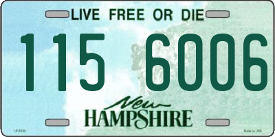 NH license plate 1156006
