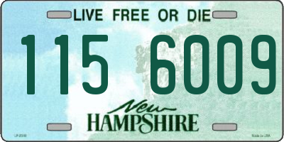 NH license plate 1156009