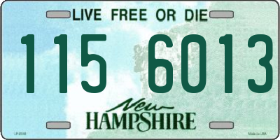 NH license plate 1156013