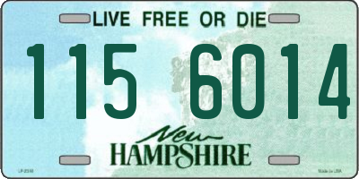 NH license plate 1156014
