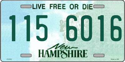NH license plate 1156016