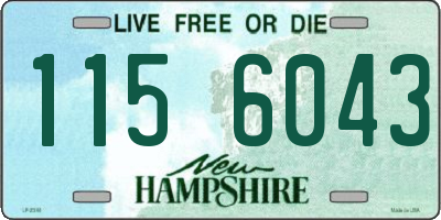 NH license plate 1156043